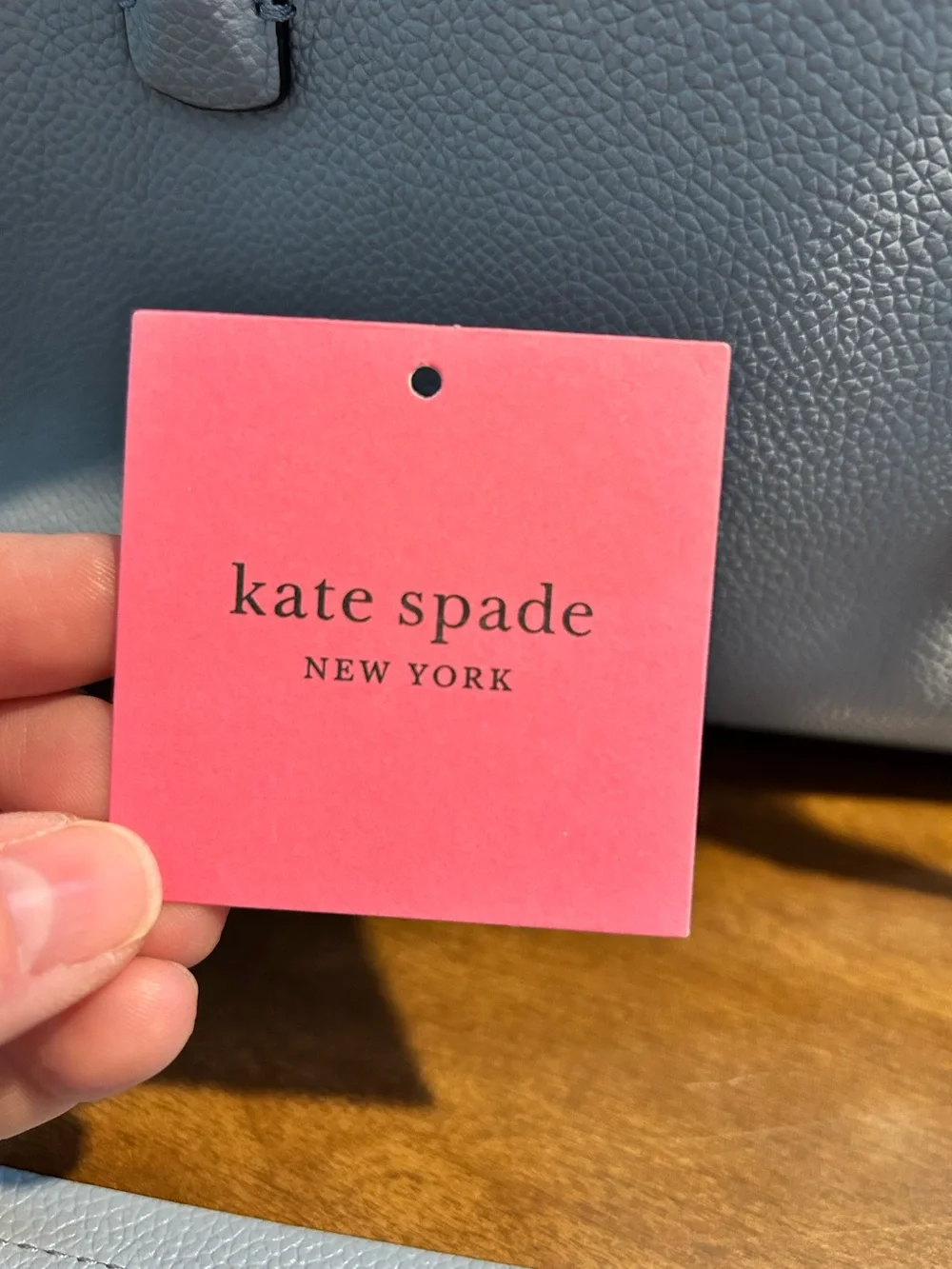 kate spade Two-Tone Black and Light Gray Pebble Leather Tote